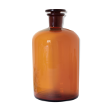 Amber apothecary bottle