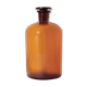 Amber apothecary bottle