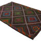 Area kilim rug ,vintage wool turkish handknotted kilim, 218x320 cm rug