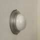 Vintage Art Deco wall lamp, chrome and opaline, France 1930