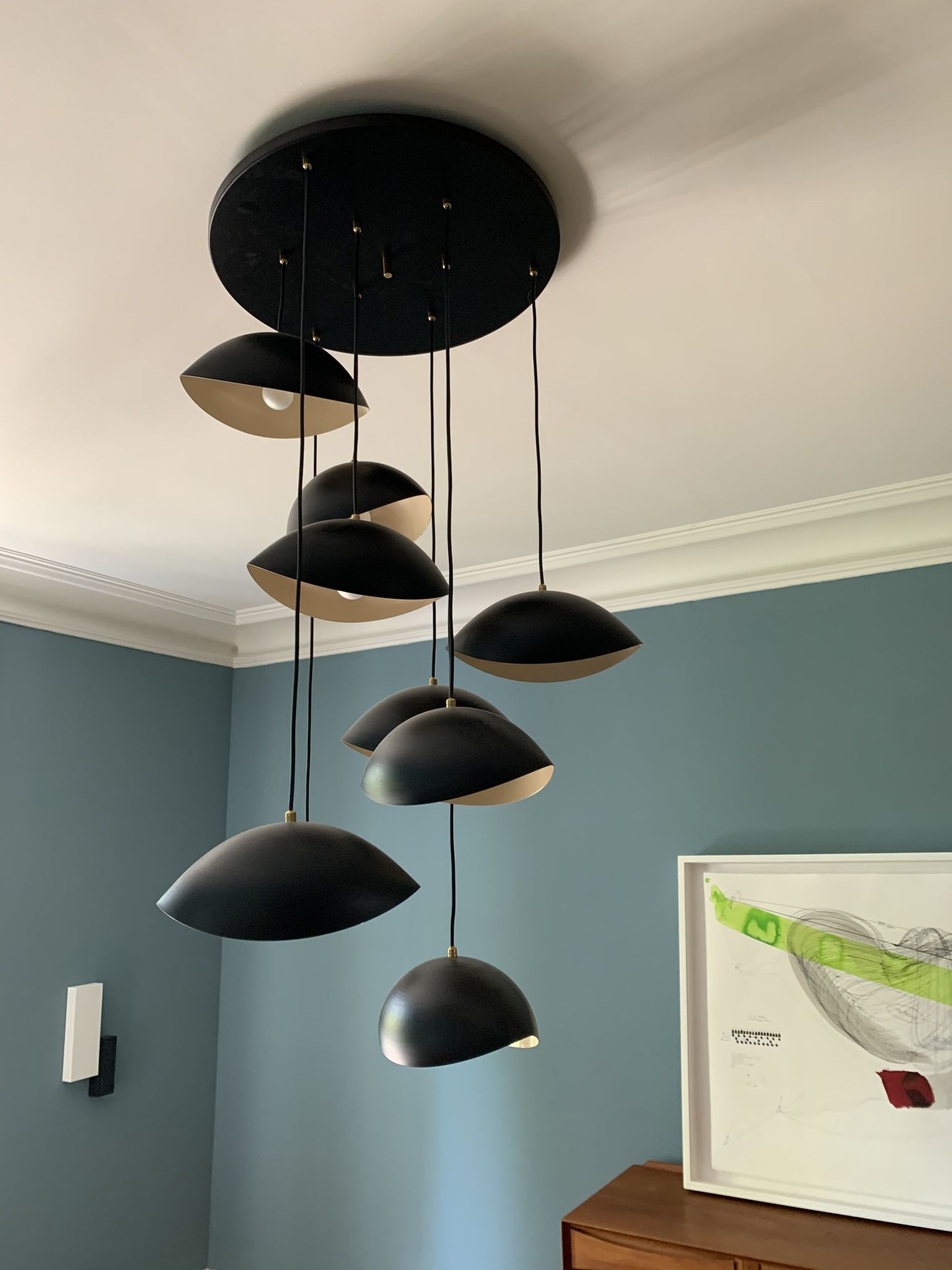 Recent hanging lamp in the style of the 50s
