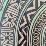 Large Antique Oriental Moroccan Ceramic Platter, 1950