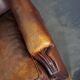 Vintage Dutch leather club armchair
