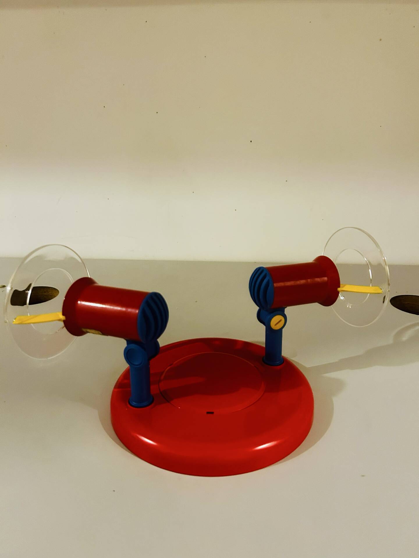 Brilliant Red & Blue Vintage Ceiling Light 1980s Germany