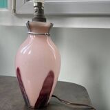Vintage blown glass lamp base from the 1930s