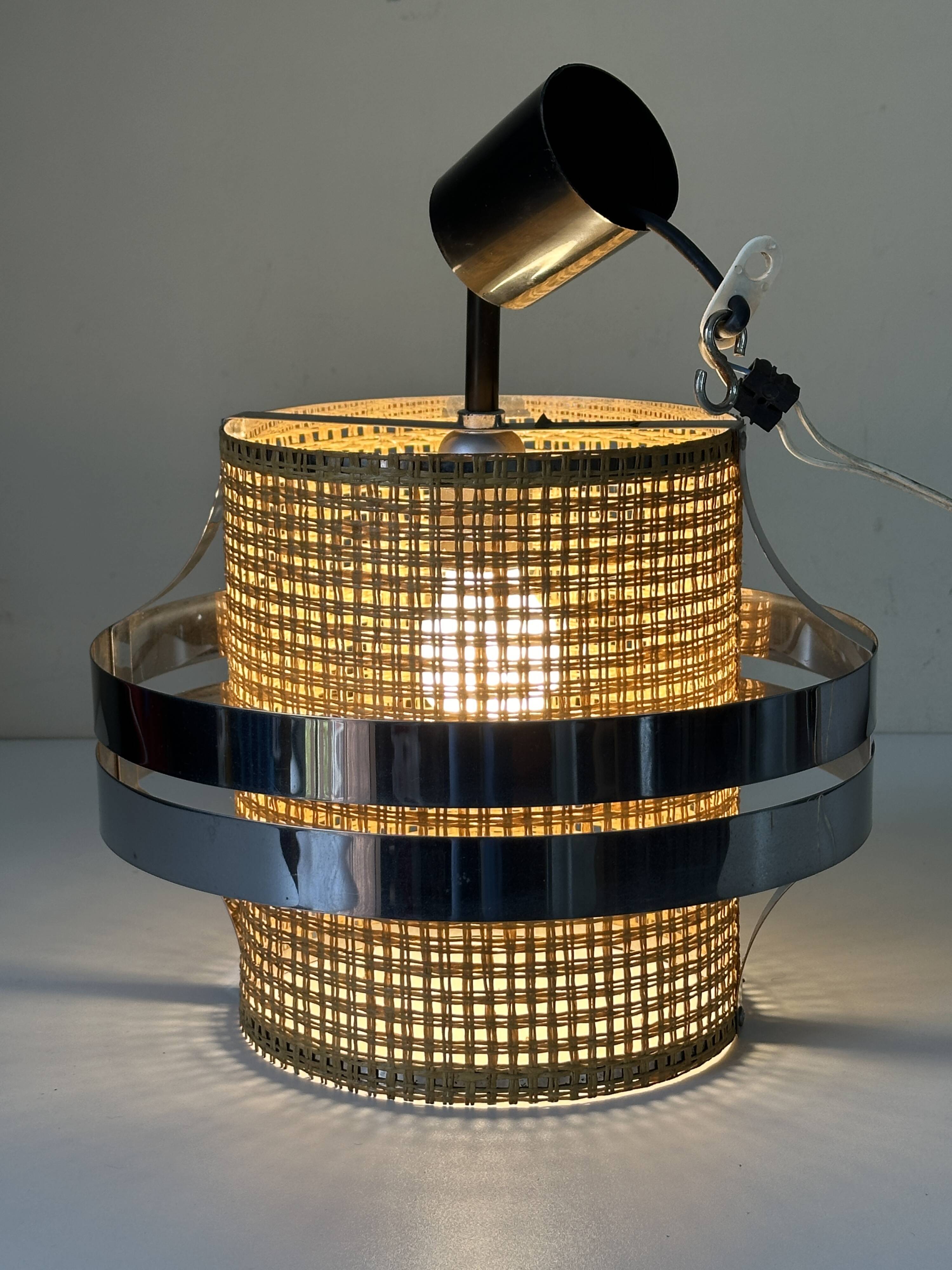 Suspension lustre design années 70