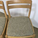 4x 60s 70s Oak dining chairs Danish design H.W Klein for Bramin