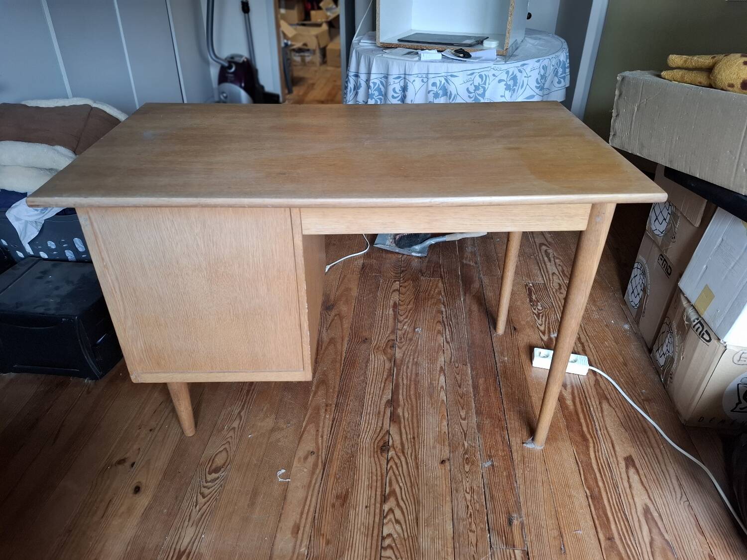 Solid oak desk from the 60s-70s.