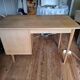 Solid oak desk, 1960s-70s