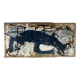 Triptych painting by Jean Dessaigne (1989): Blue mouse