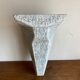 Console murale brutaliste en bois peint 1970