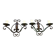 Art Deco Wrought Iron Wall Sconces: French Tole Twin Arm Lights