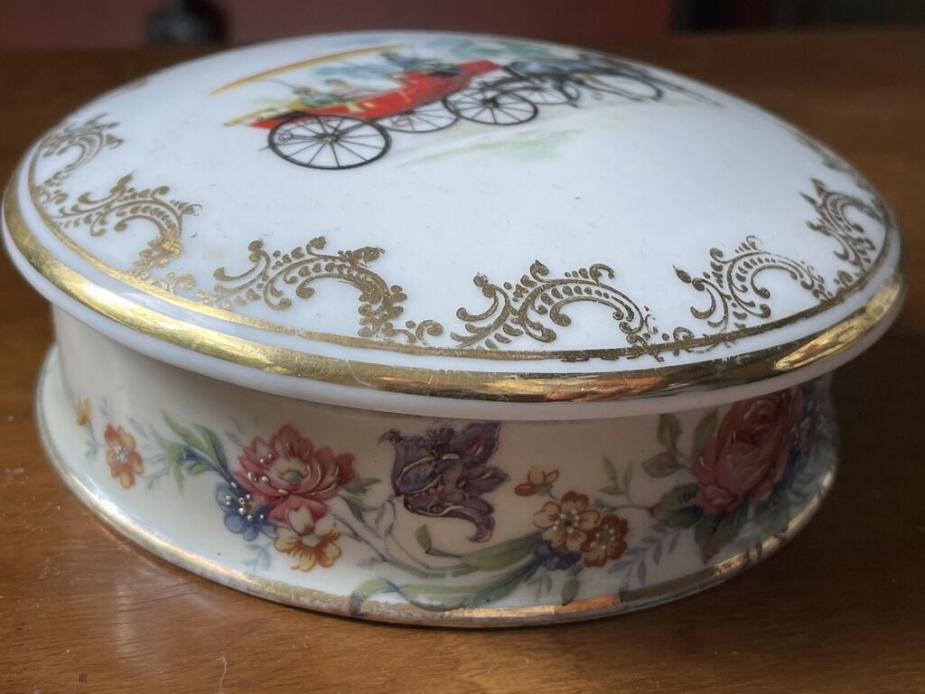 Old Limoges porcelain candy maker