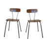 Paire de chaises en formica