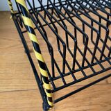 Black metal and scoubidou vinyl holders