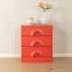 Red chest of drawers by Schönbuch in characteristic Space Age design from the 1970s