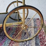 Brass and glass dessert, 60s