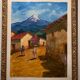 Old painting, Mexican landscape, signed XX century