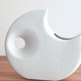White ceramic vase by Roberto Rigon, Bertoncello, 60s