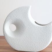 White ceramic vase by Roberto Rigon, Bertoncello, 60s