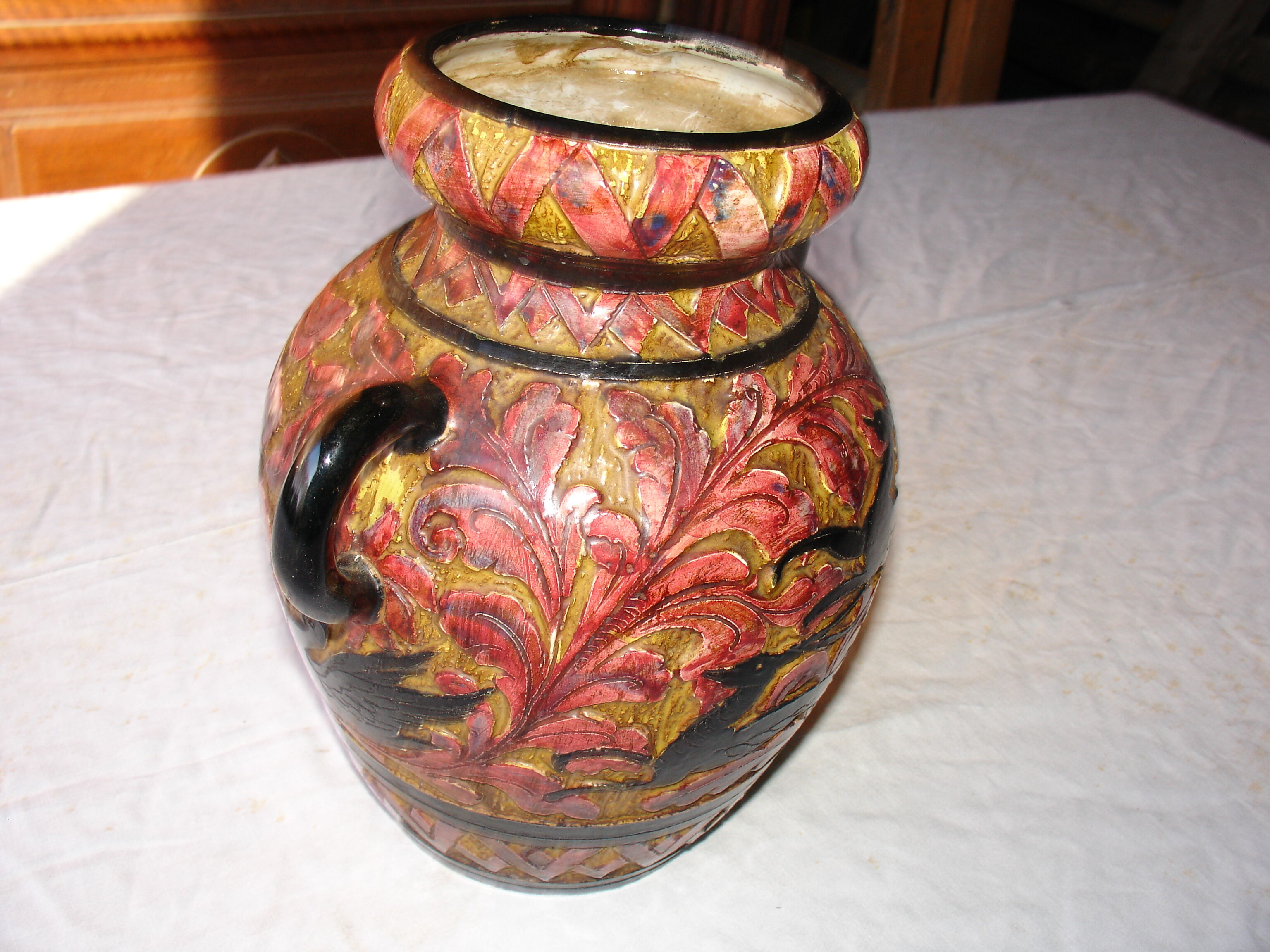 Ceramic vase from Perugia, Italy, circa 1950