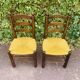 Paire de chaises bois et paille