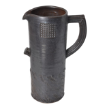 Handmade stoneware pitcher