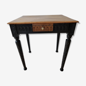 Wooden desk side table