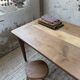 Table de ferme noyer pieds fuseaux 1950