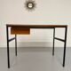Vintage small desk designed by Pierre Paulin CM217 from the 1960s, wood and metal.