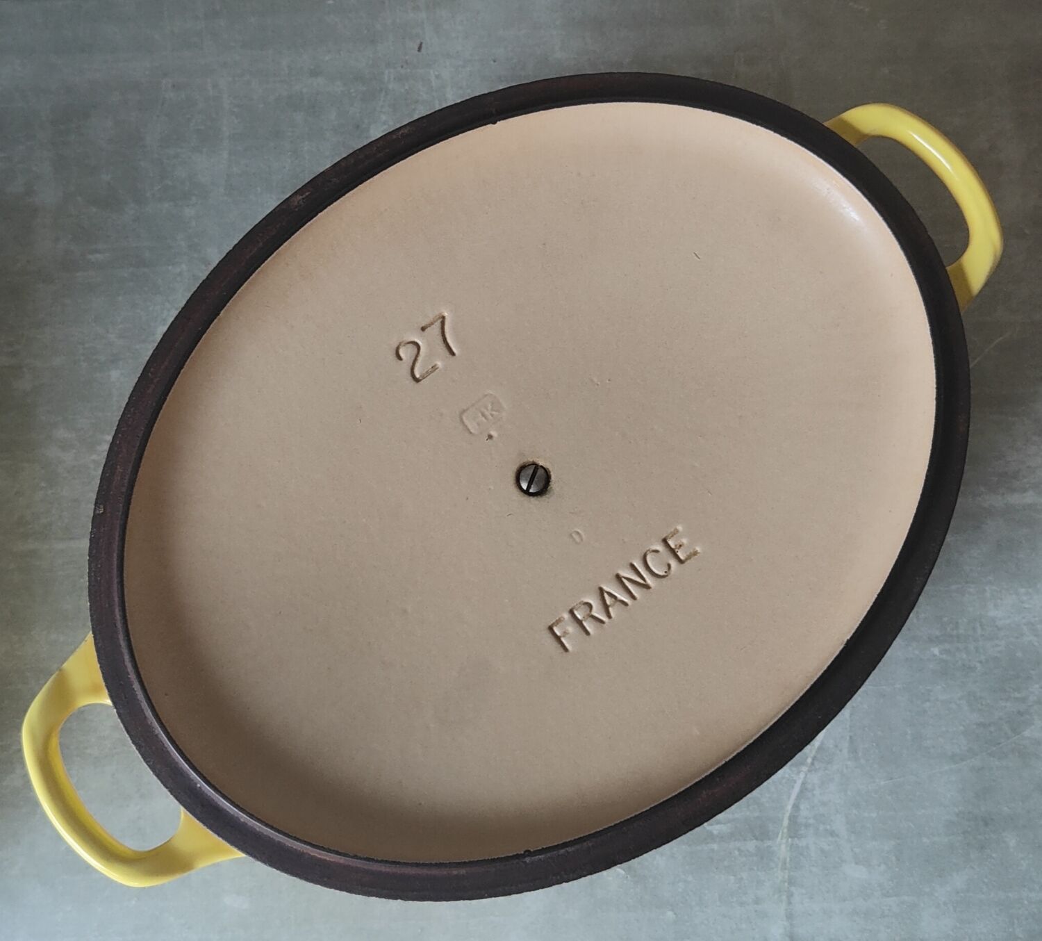 Le Creuset Yellow Oval Casserole