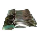 Box of 12 forks and 12 tablespoons in silver metal