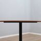 Vittorio Nobili 1950s round dining table in teak & brass