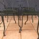 Sets of 2 chairs and 2 garden armchairs in wrought iron DU XXéme