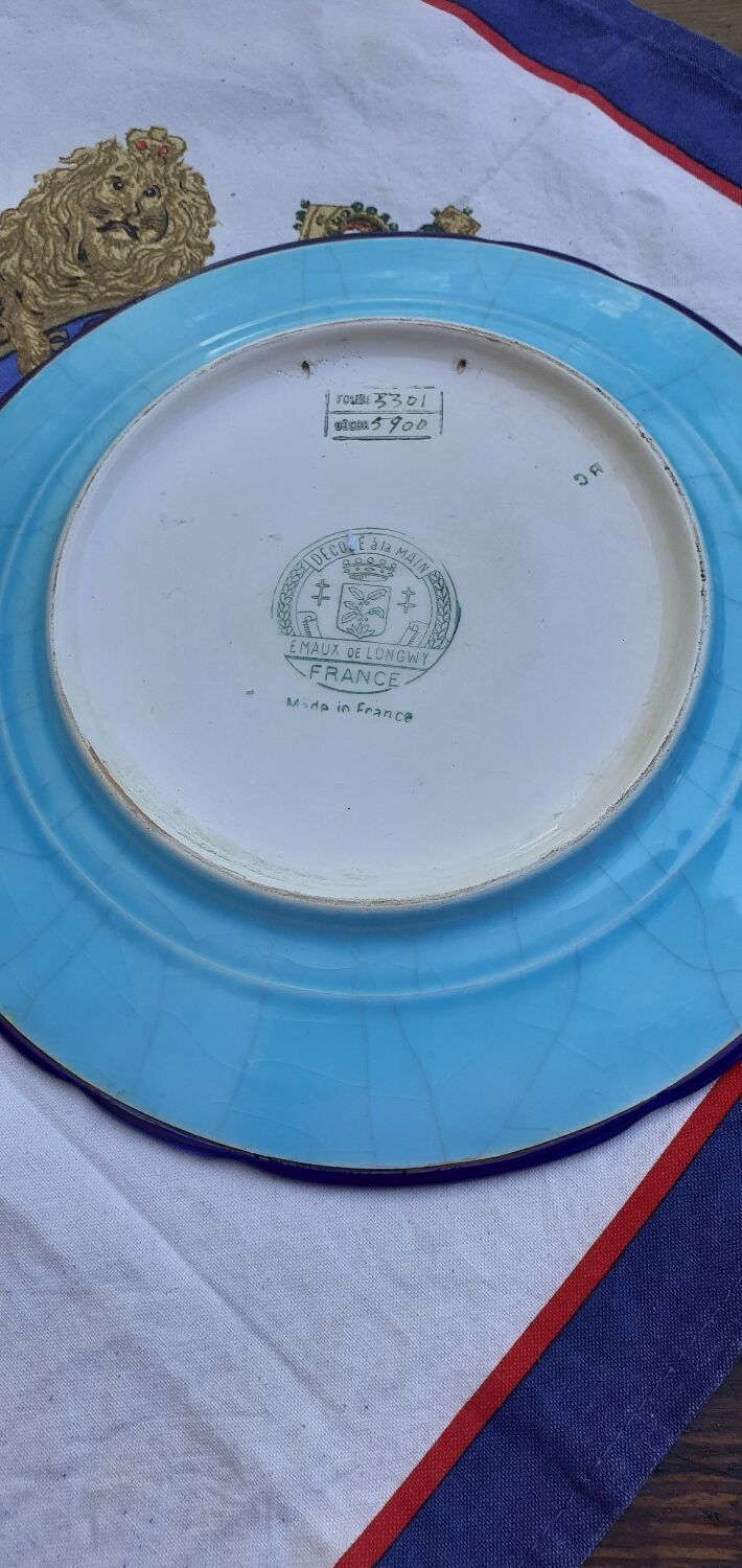 Longwy decorative plate