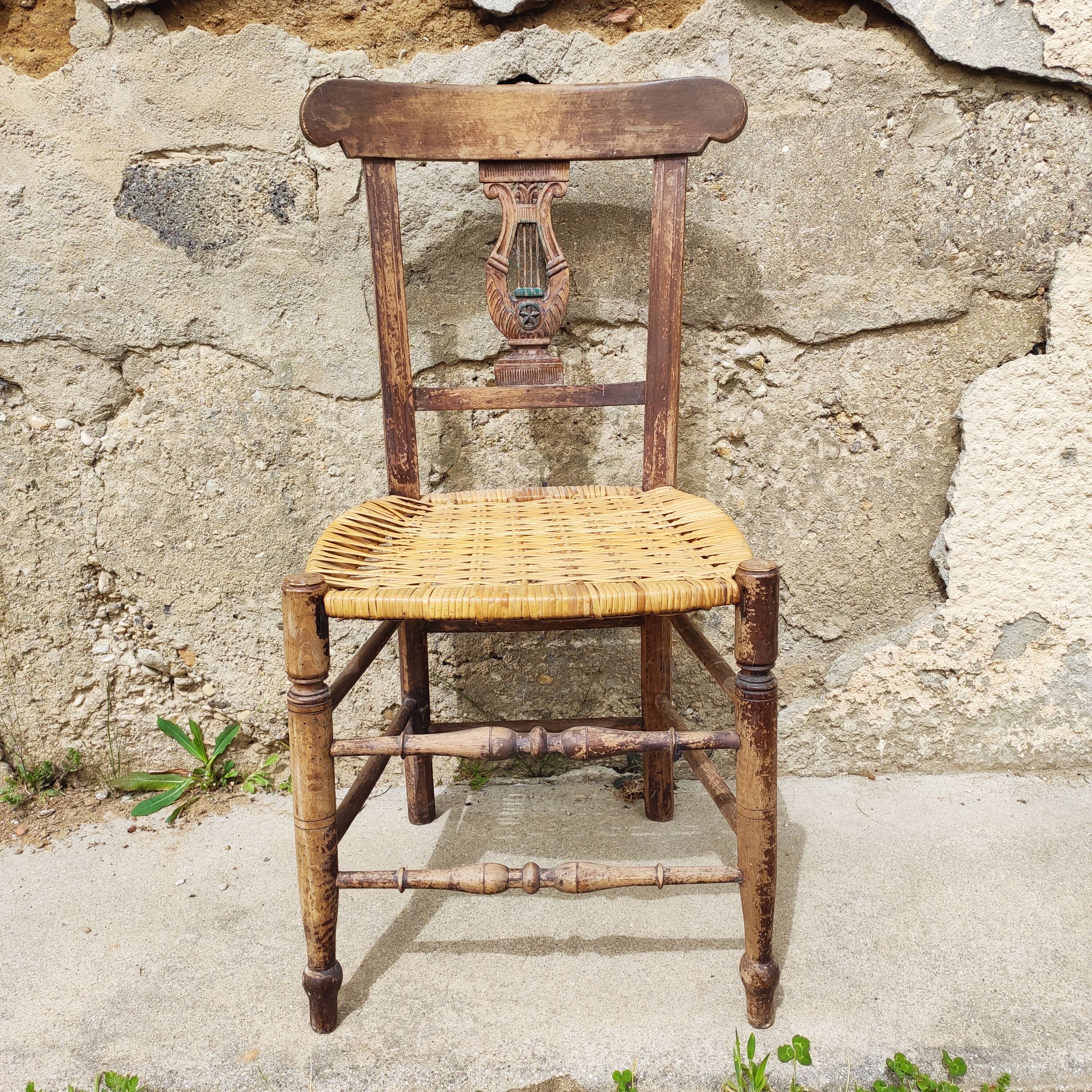 Antique patinated chair