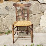 Chaise ancienne patinée
