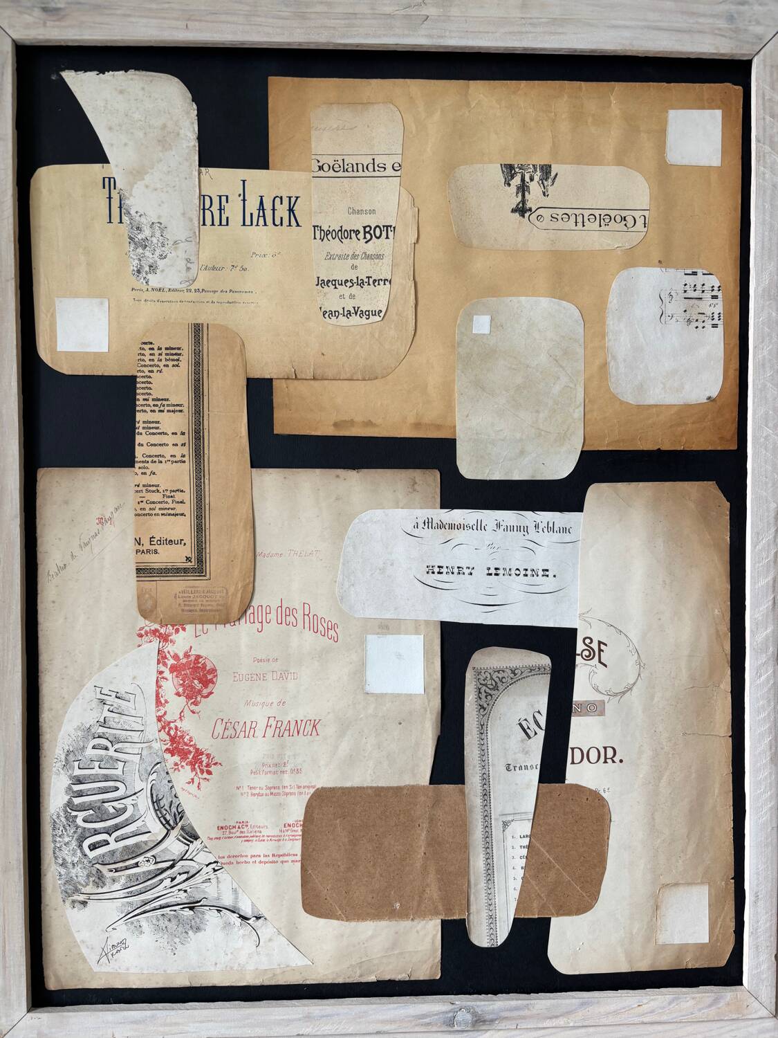 Modern signed collage