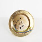 Brass and bubble glass wall or ceiling light by Hoffmeister