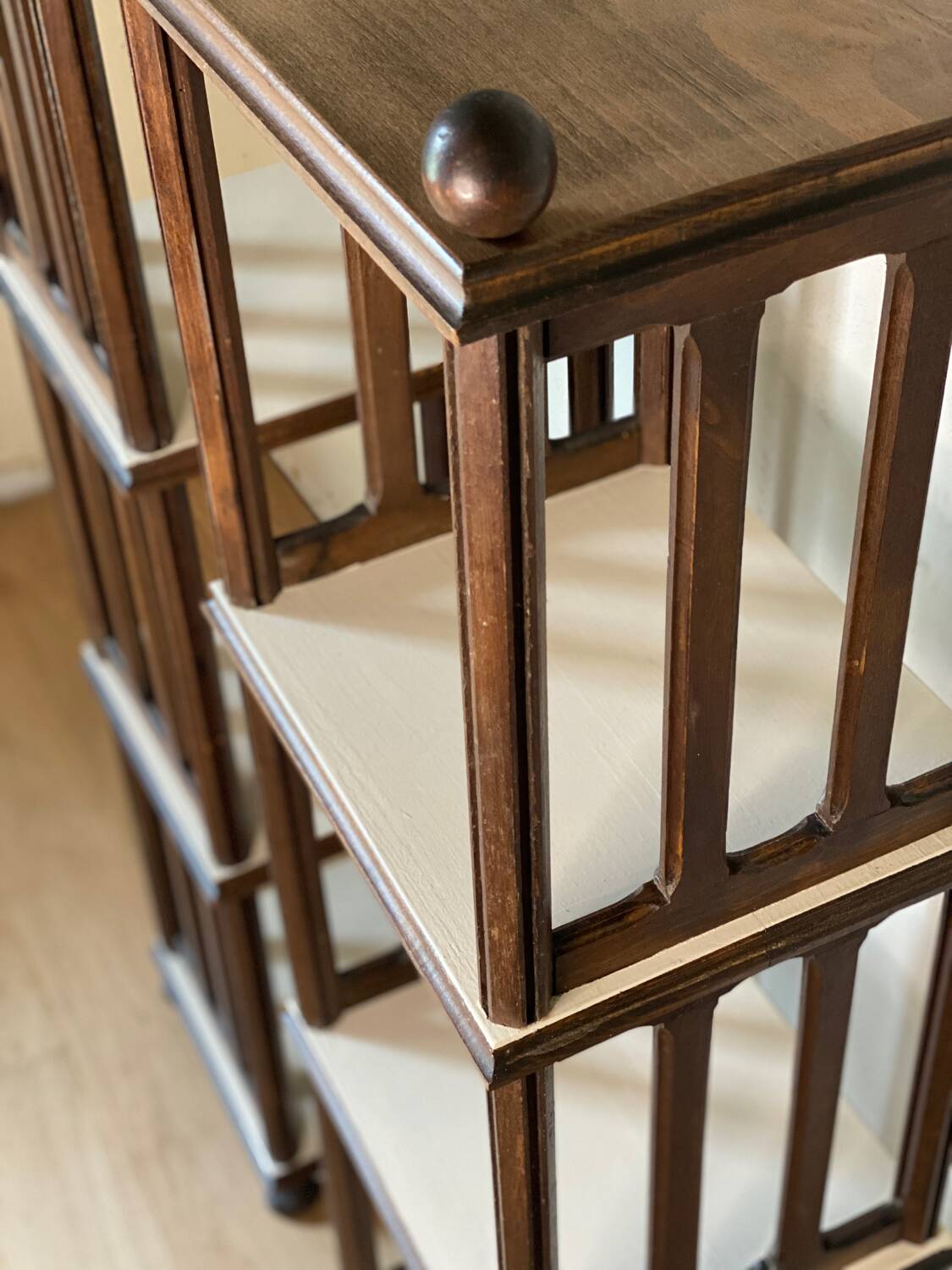 Solid wood bookcase / shelves