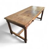 Solid oak French dining table / desk / 1900s