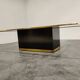 Vintage etched brass coffee table by Ricco D, 1970s