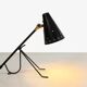 Black tripod table lamp by Falkenbergs Belysning, Sweden 1950s
