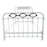 Art Deco brass almond metal bed 120x190