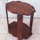 Art Deco side table in solid oak