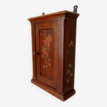 Old bathroom cabinet in solid oak, mid-20th century