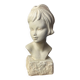 Plaster bust of a young girl