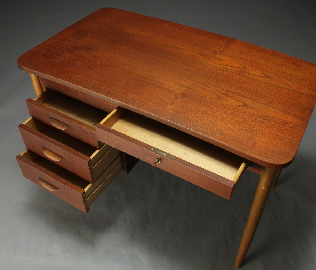 Danish bureau teak and hetre