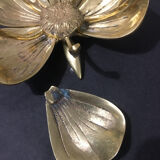 Brass flower ashtray