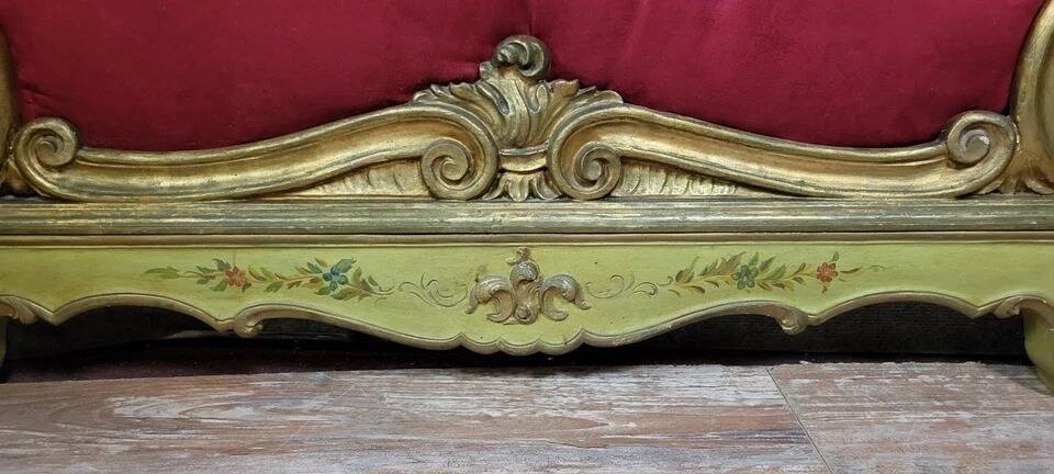 Elément de boiserie Venitien ( dessus de porte ) st. Louis XV baroque /bois